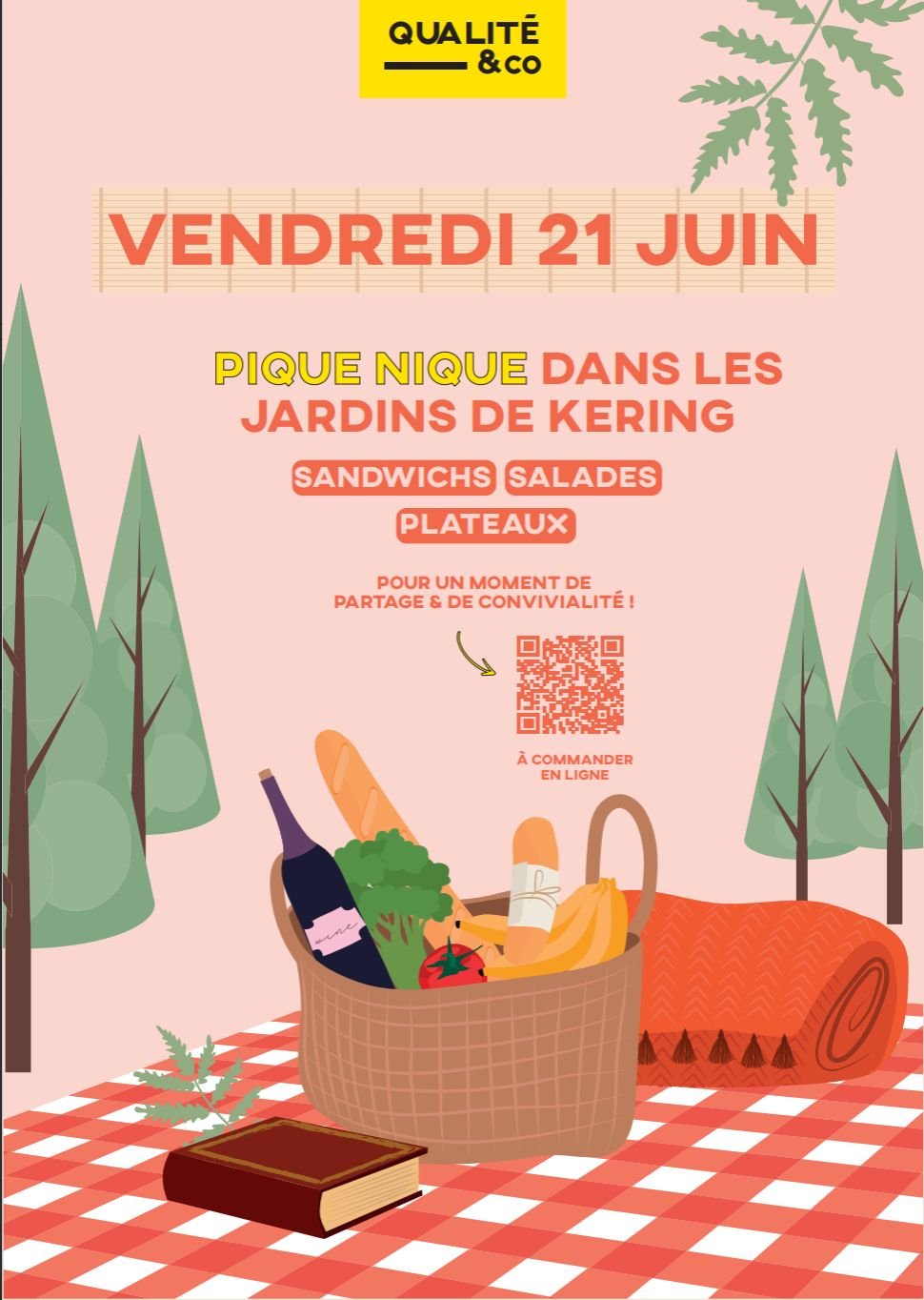Affiche « Vendredi 21 juin : pique-nique dans les jardins de Kering »